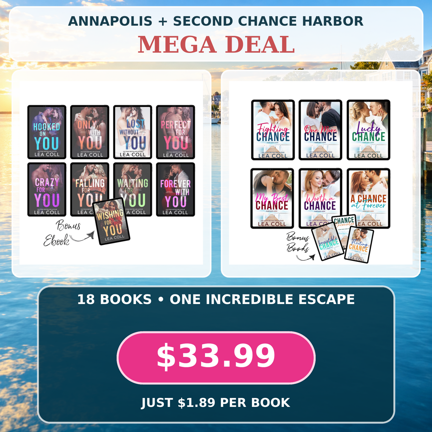 Annapolis + Second Chance Harbor Mega Bundle — 18 Books