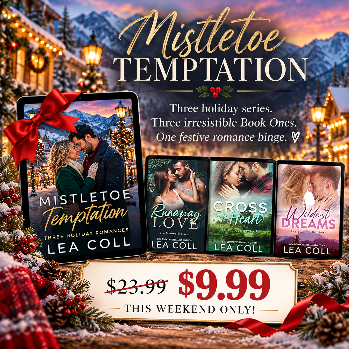 Mistletoe Temptation — 3 Steamy Holiday Romances